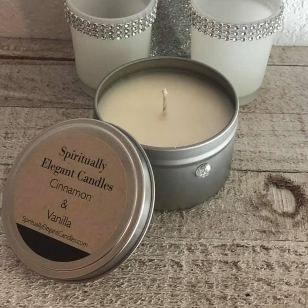 Cinnamon & Vanilla Soy Candle | 8oz | Hand Crafted